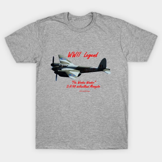 DH 98 Mosquito Design T-Shirt by acefox1